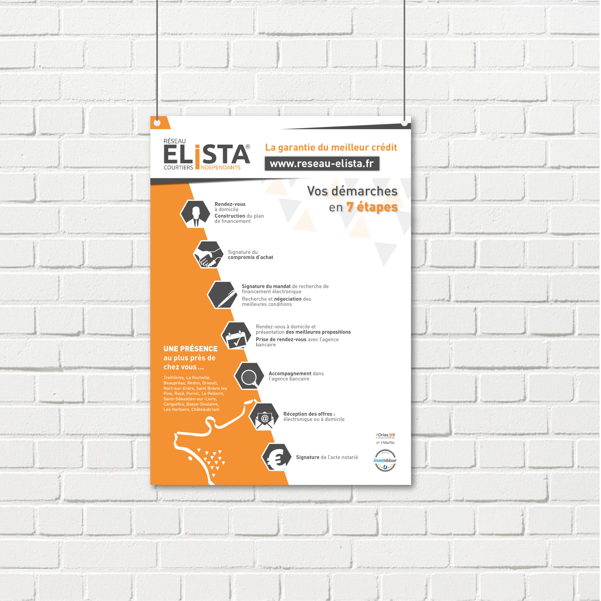 Portfolio Mademoiselle Crée Création affiche Réseau Elista